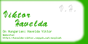 viktor havelda business card